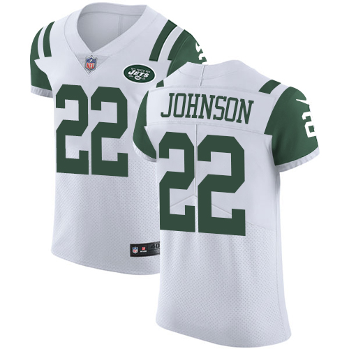 Nike Jets #22 Trumaine Johnson White Men's Stitched NFL Vapor Untouchable Elite Jersey